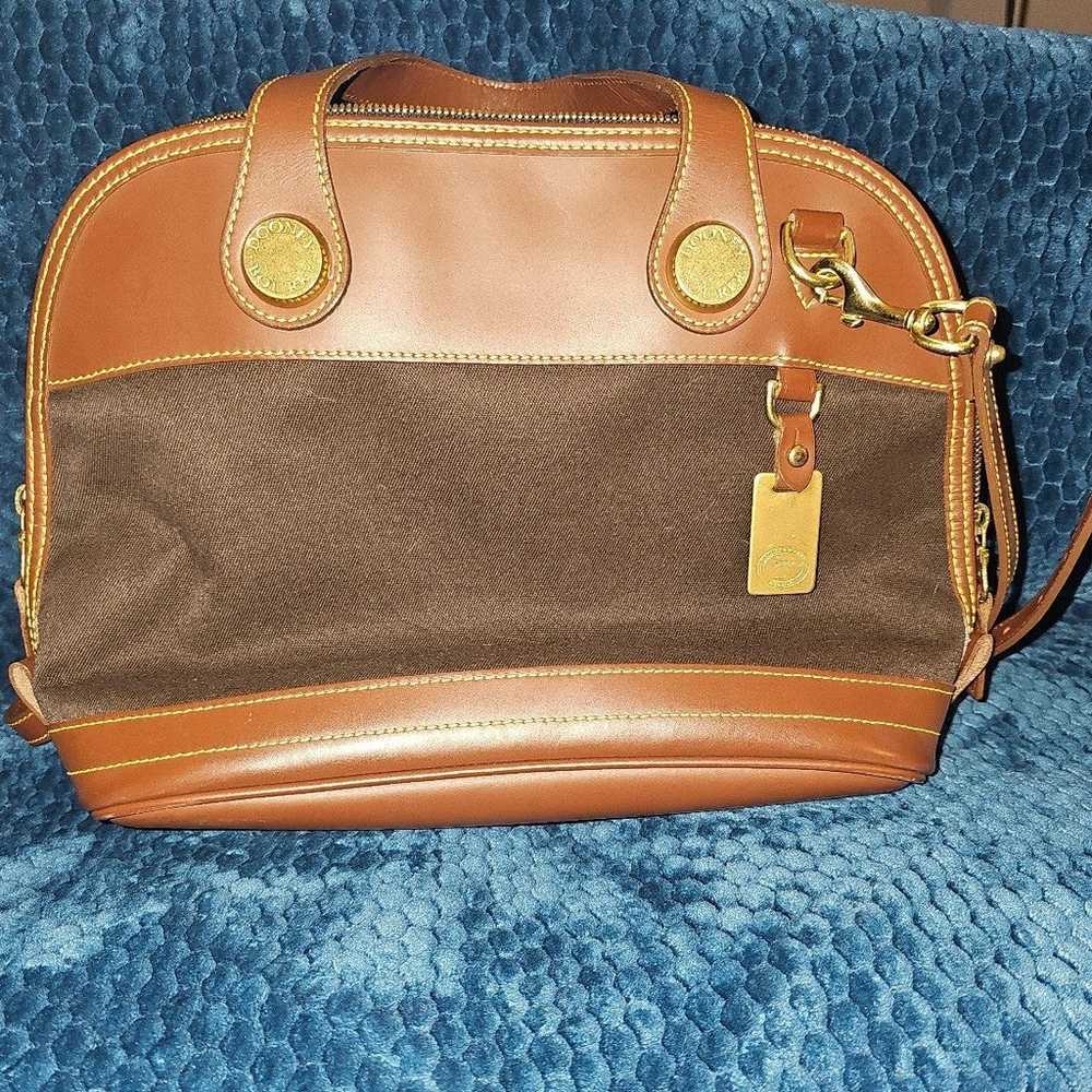 Dooney & Bourke Vintage canvas/ leather handbag - image 1