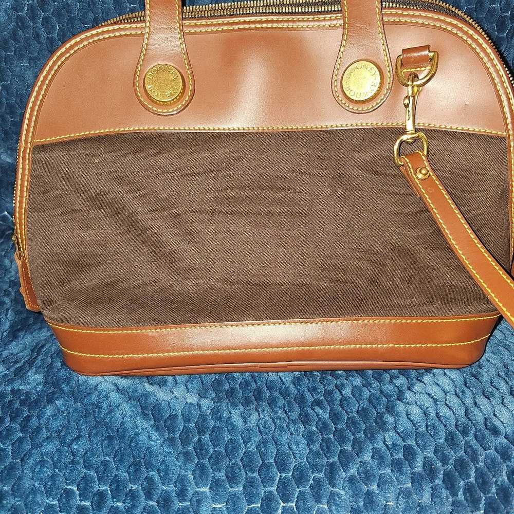 Dooney & Bourke Vintage canvas/ leather handbag - image 2