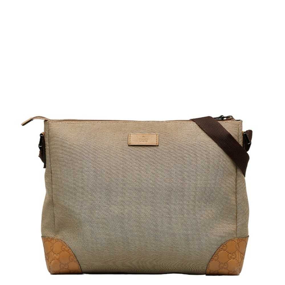 Gucci GUCCIsima Shoulder Bag 257301 Brown Orange … - image 1
