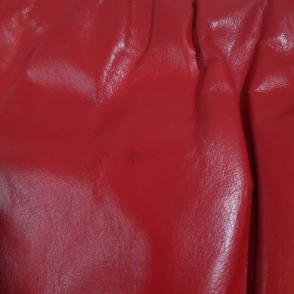 Vintage Mardane 1960s Red Leather Cocktail Purse … - image 2