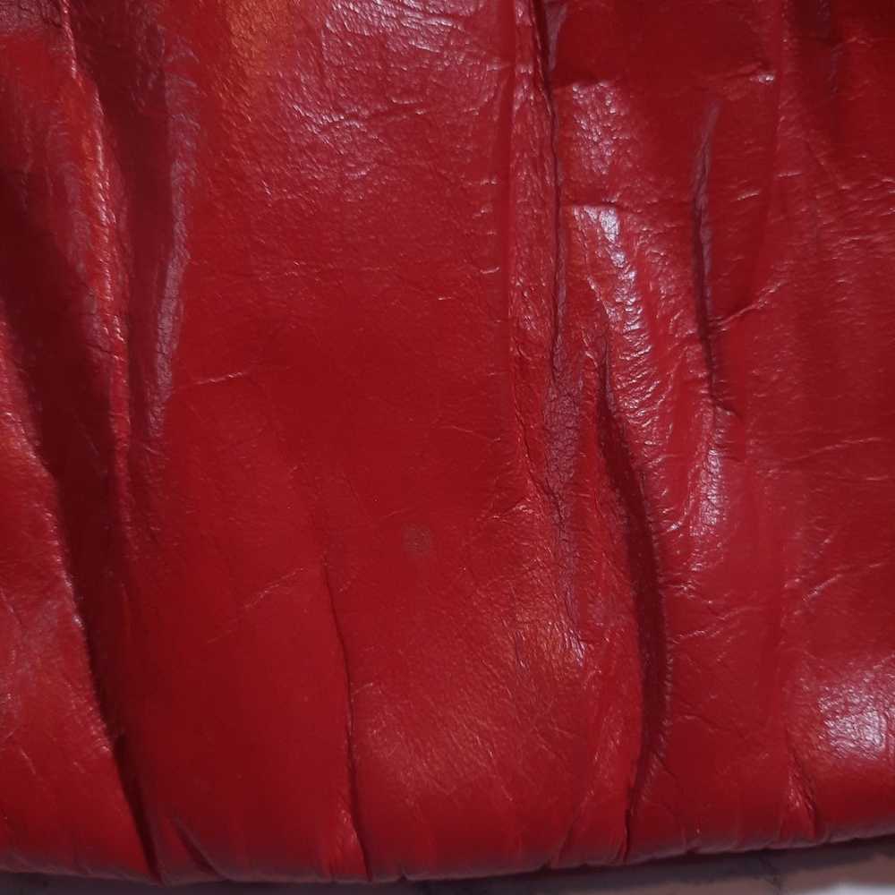 Vintage Mardane 1960s Red Leather Cocktail Purse … - image 5