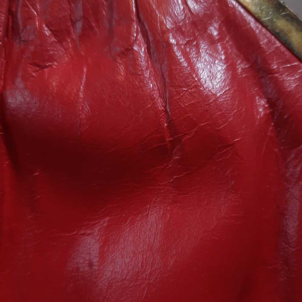 Vintage Mardane 1960s Red Leather Cocktail Purse … - image 6
