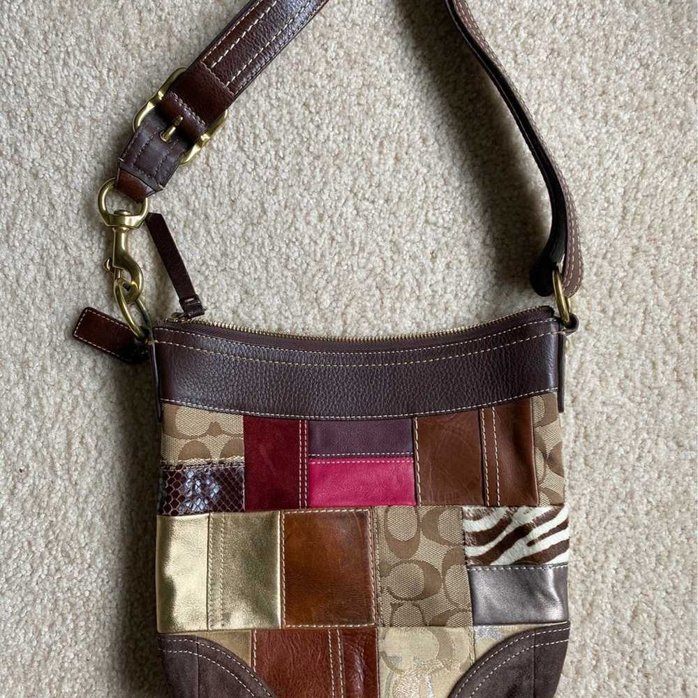 Vintage Coach patchwork purse - image 1