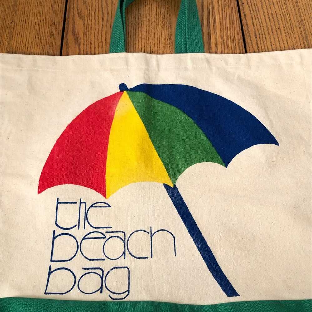 Vintage classic canvas beach bag tote - image 4