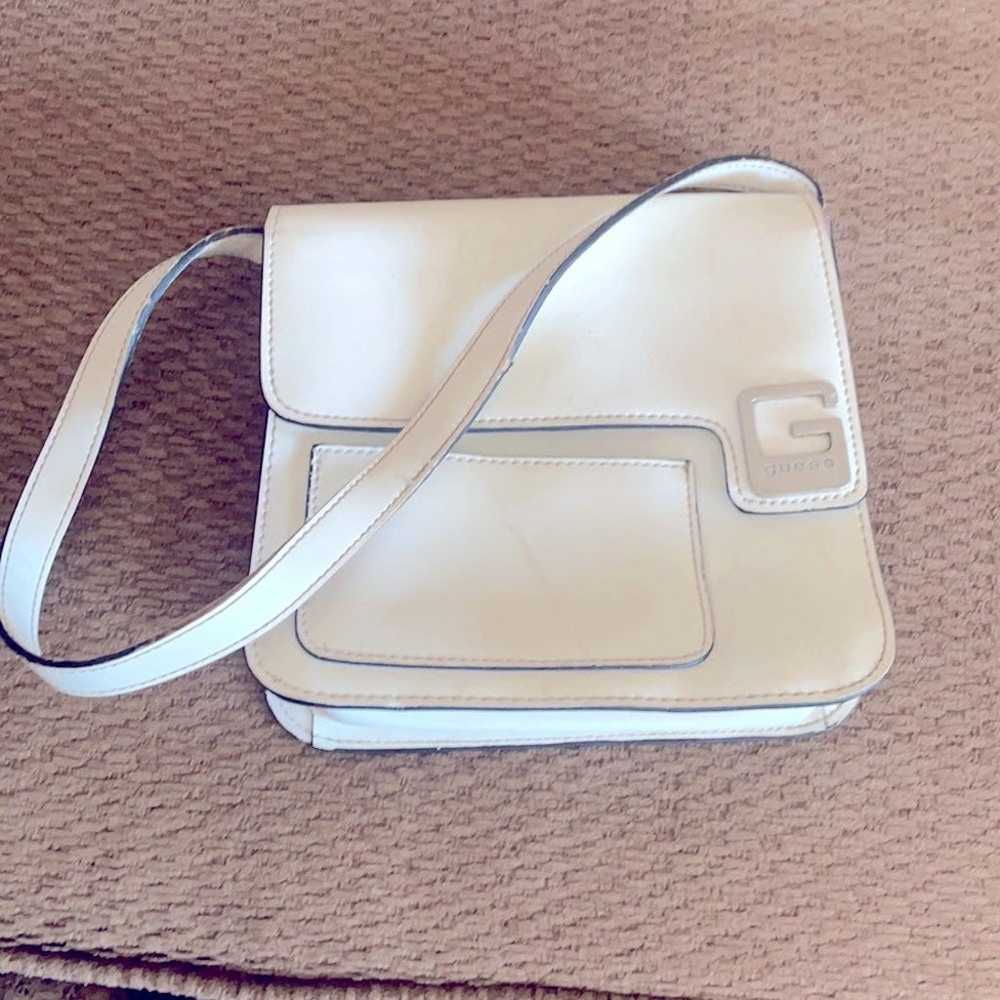 Guess Vintage white leather purse Y2K era rare - image 1
