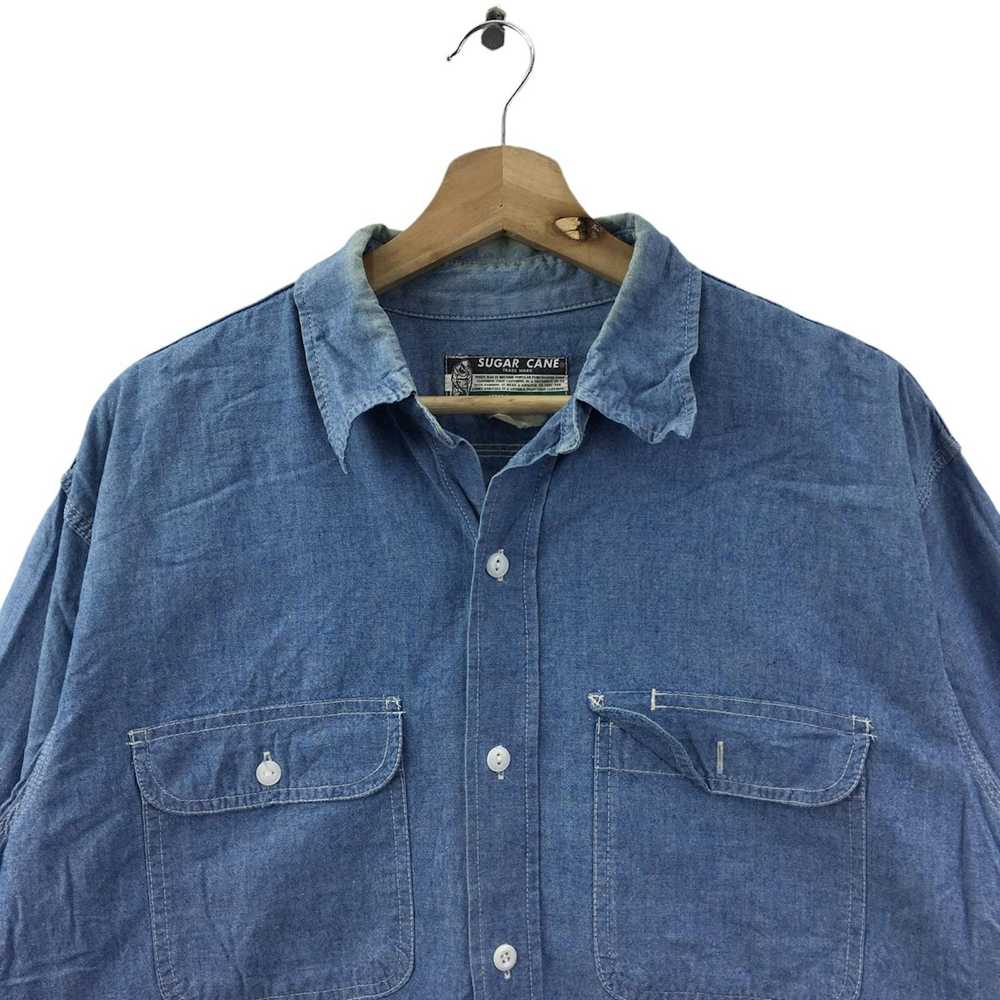 Sugar Cane Vtg 90’ SUGAR CANE Super Shell Denim C… - image 2