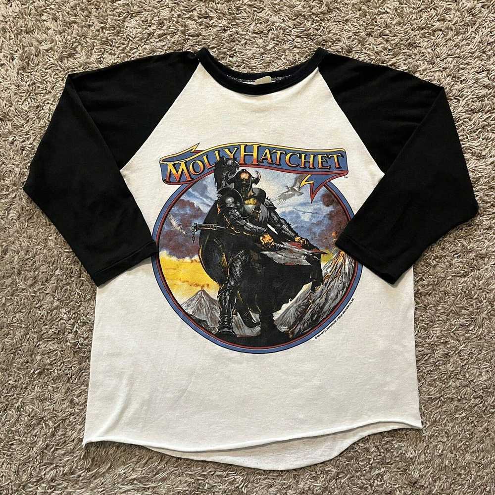 Band Tees × Vintage 80s Molly Hatchet The Deed Is… - image 1