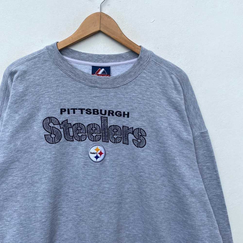 NFL × Vintage VTG PITTSBURGH STEELERS SWEATSHIRT … - image 3