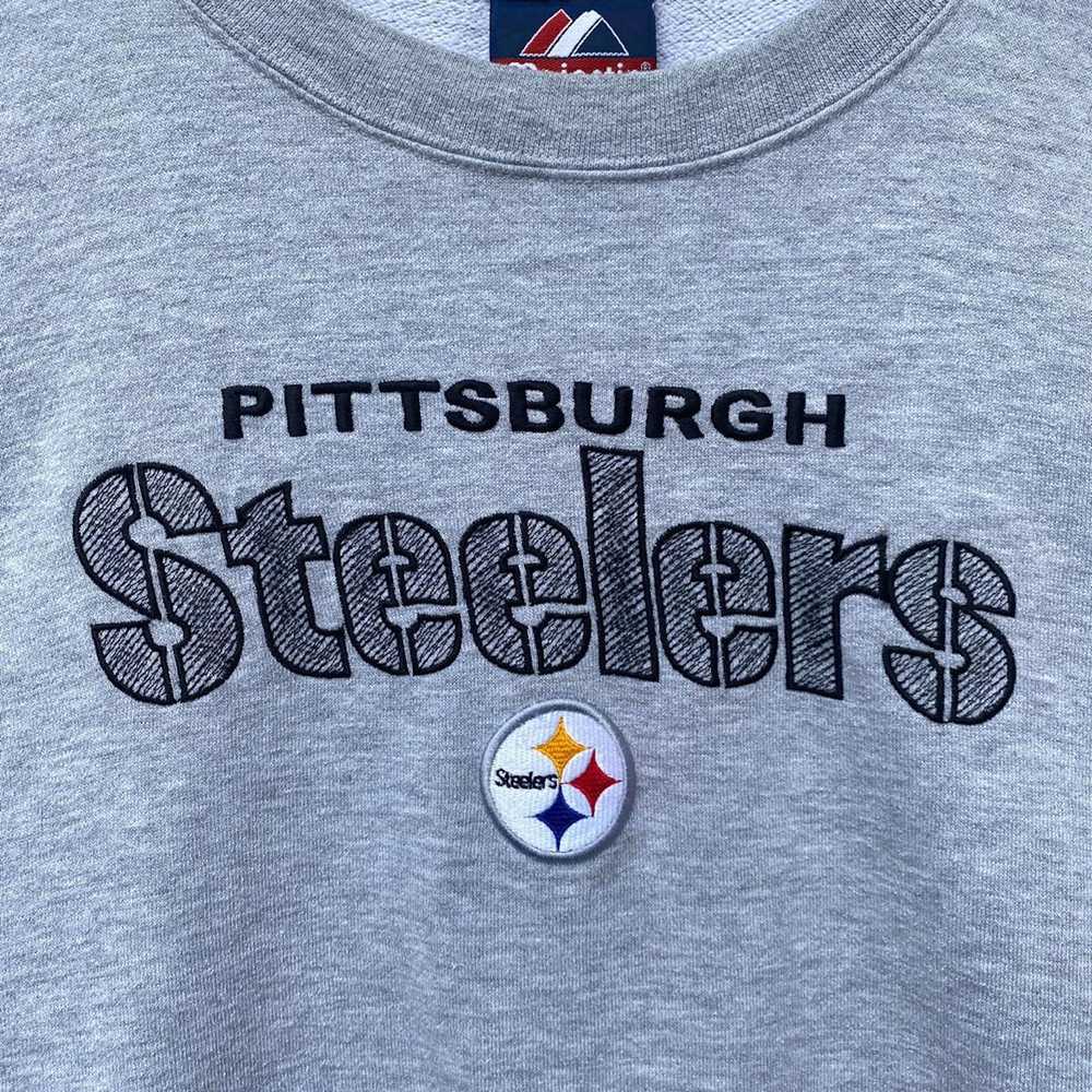 NFL × Vintage VTG PITTSBURGH STEELERS SWEATSHIRT … - image 4