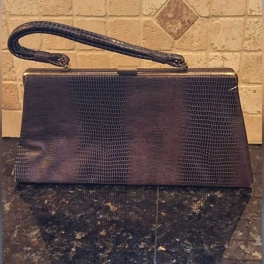 Vintage Dover Brown Leather Handbag - image 4