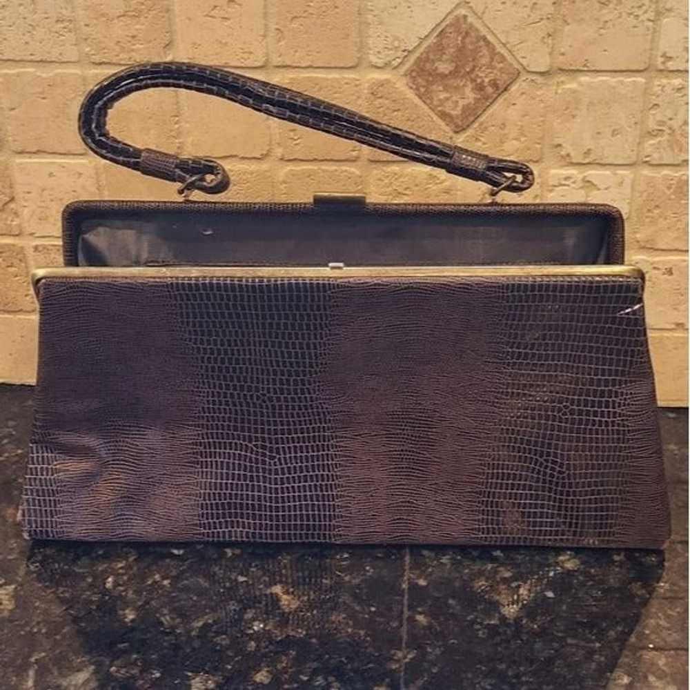Vintage Dover Brown Leather Handbag - image 9
