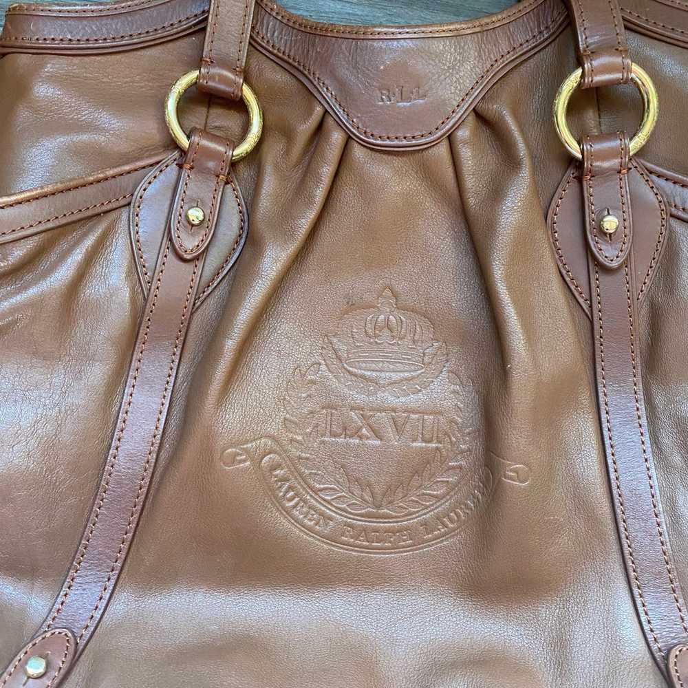 Vintage Ralph Lauren Leather Bag - image 2