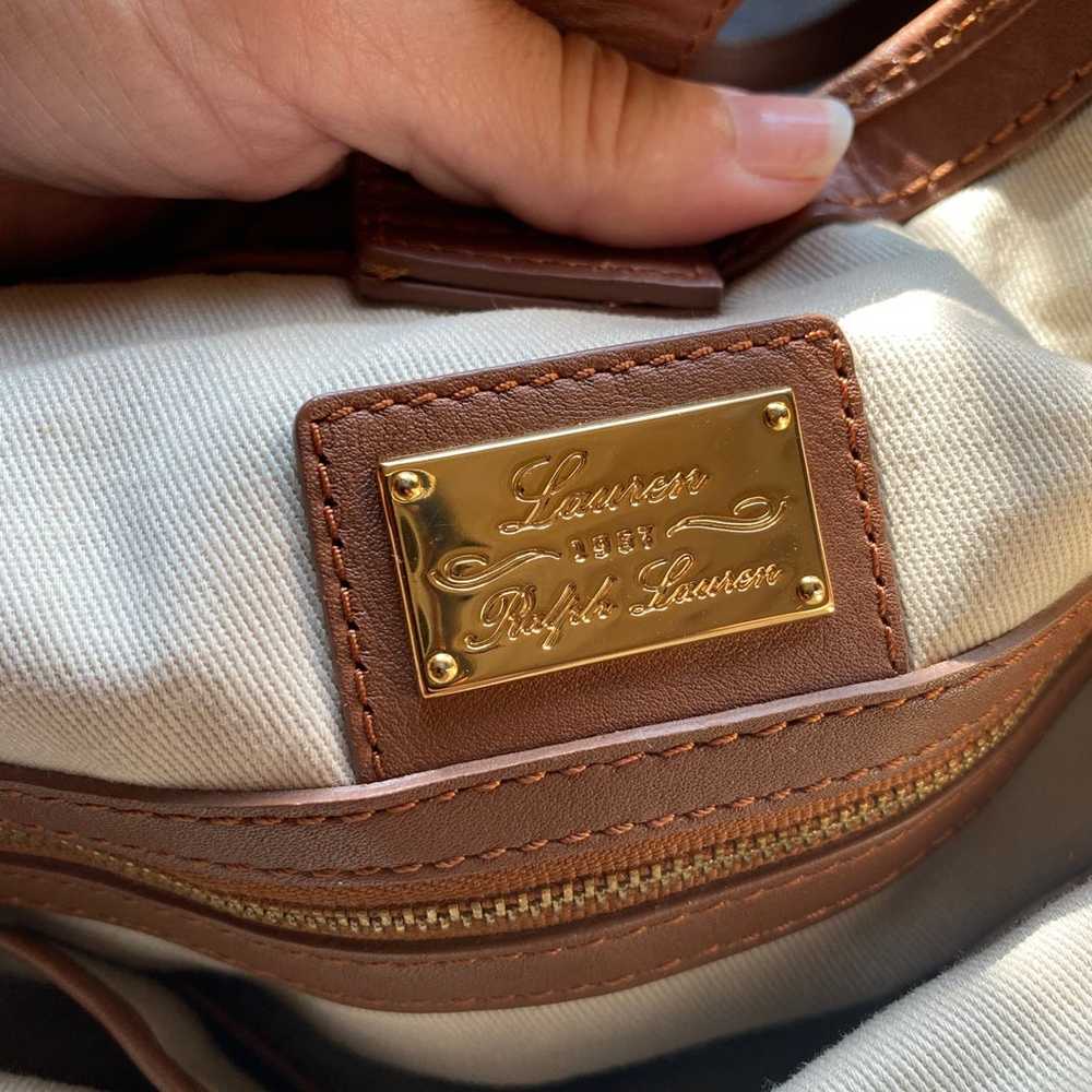 Vintage Ralph Lauren Leather Bag - image 7