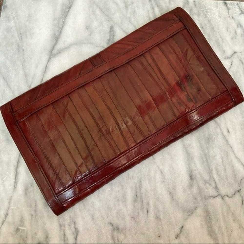 Vintage Eel Skin Clutch - image 3