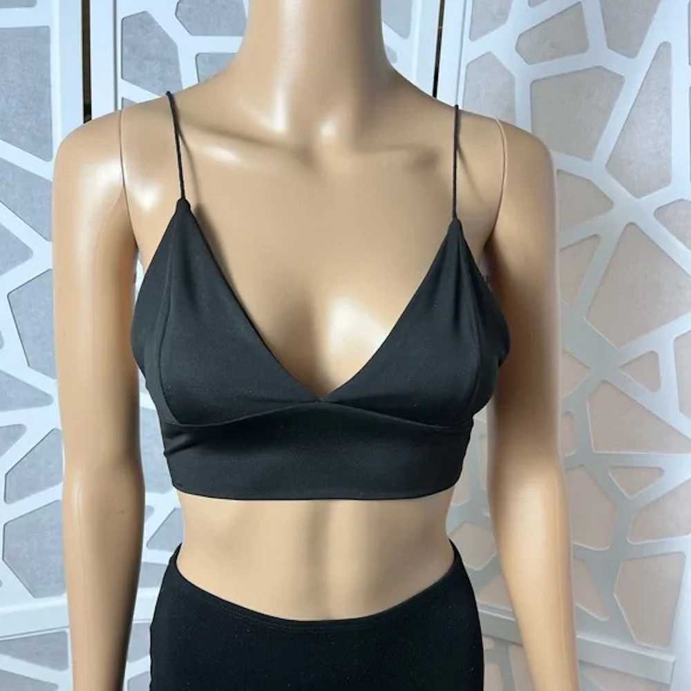 Shein Black Triangle Crop Top - image 1