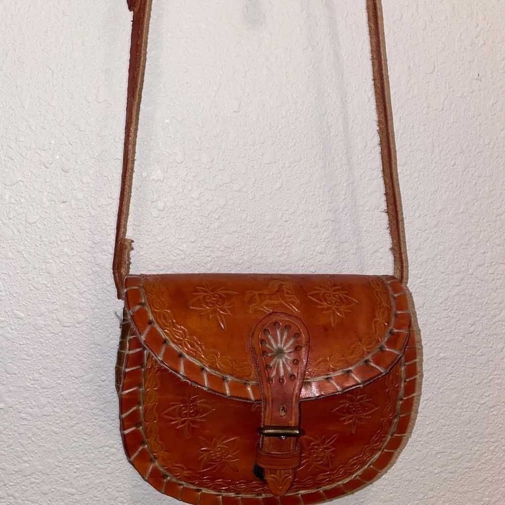 Leather Argentina Crossbody Purse Bag - image 2