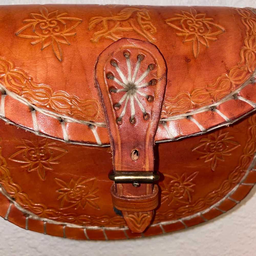 Leather Argentina Crossbody Purse Bag - image 3