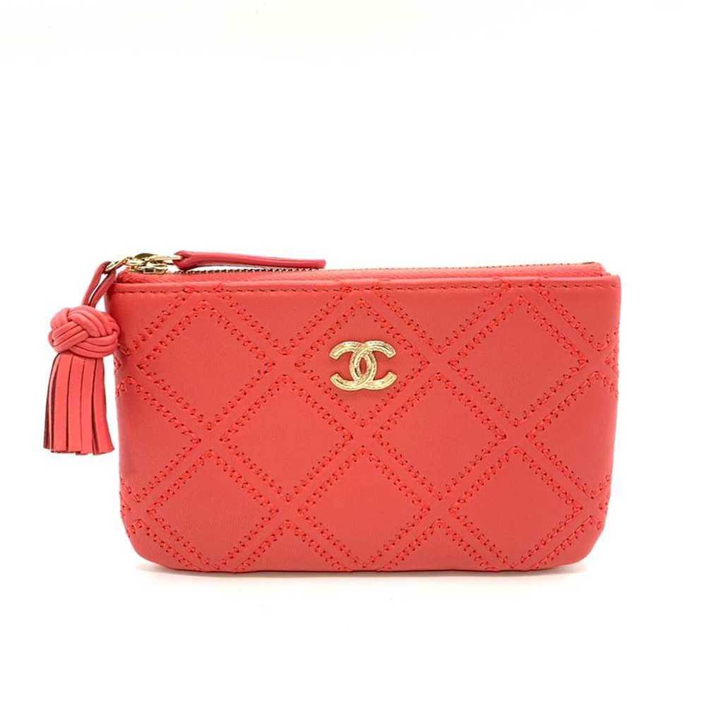 Chanel CHANEL Accessories Pouch Pink Champagne Mu… - image 1