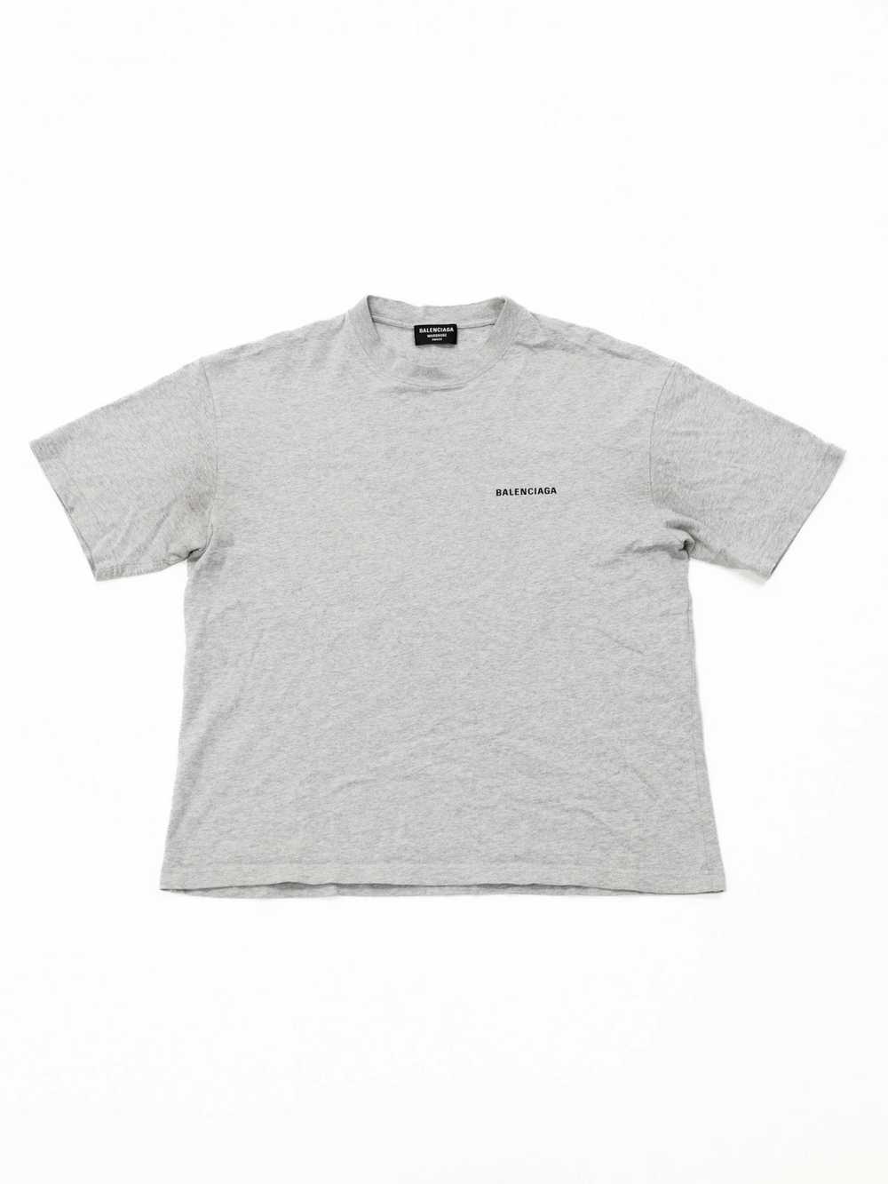 Balenciaga Balenciaga Grey Logo Tee - image 1