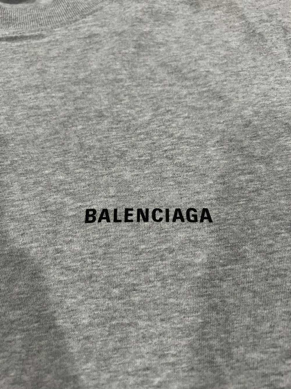 Balenciaga Balenciaga Grey Logo Tee - image 3