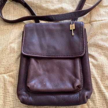 vintage fossil classic 75082 crossbody leather