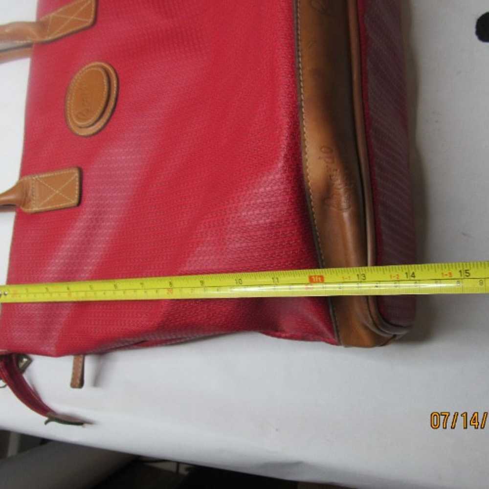 vtg Ricardo Beverly Hills red large Shoulder Bag … - image 4