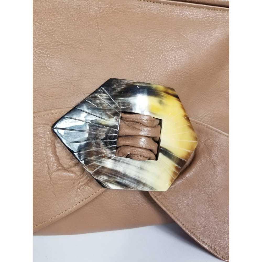 70's VINTAGE JERRY MOSS Leather Clutch - image 3