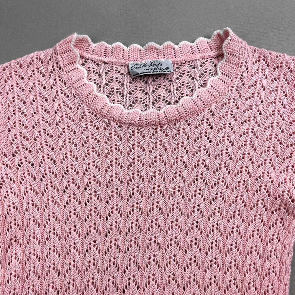 Vintage Vintage Knit T-Shirt Small Pink Cuddle Pa… - image 2