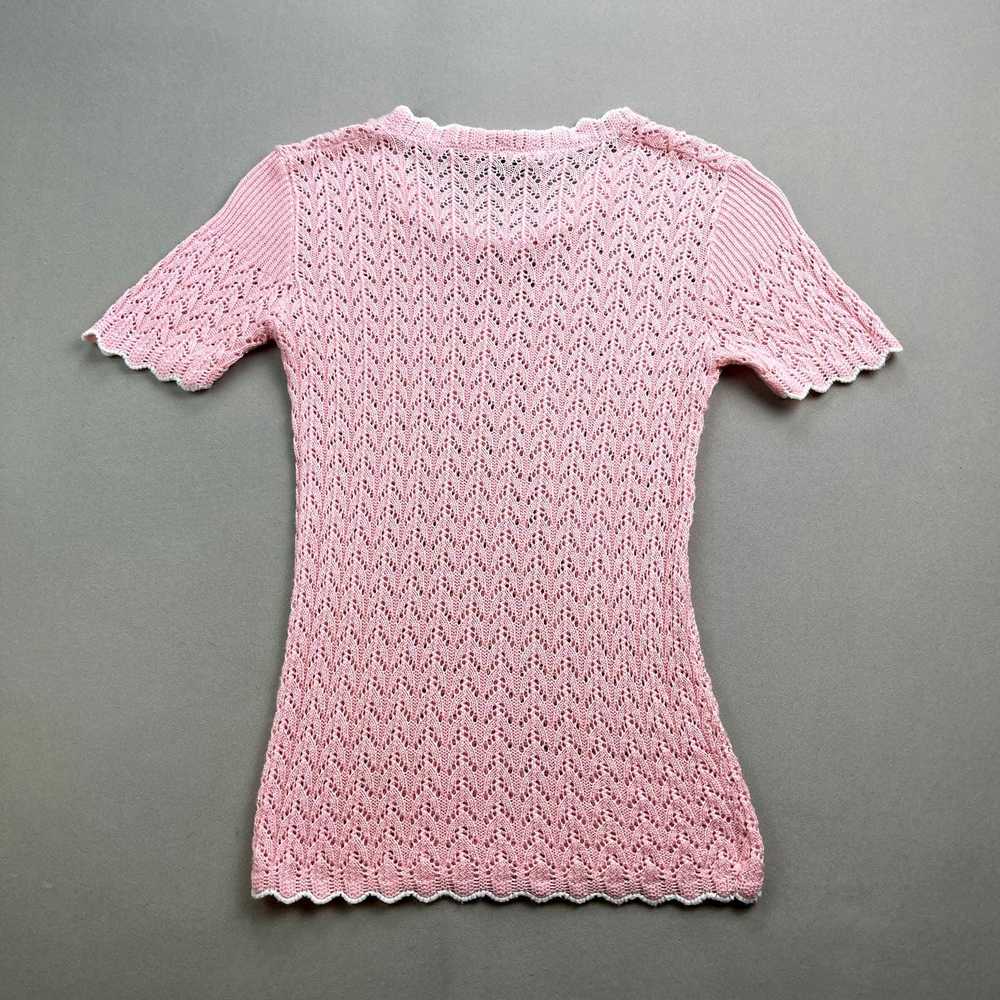 Vintage Vintage Knit T-Shirt Small Pink Cuddle Pa… - image 4