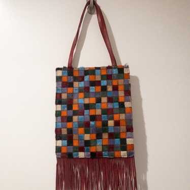 Vintage Caterina Lucchi Multicolor Patchwork Fring