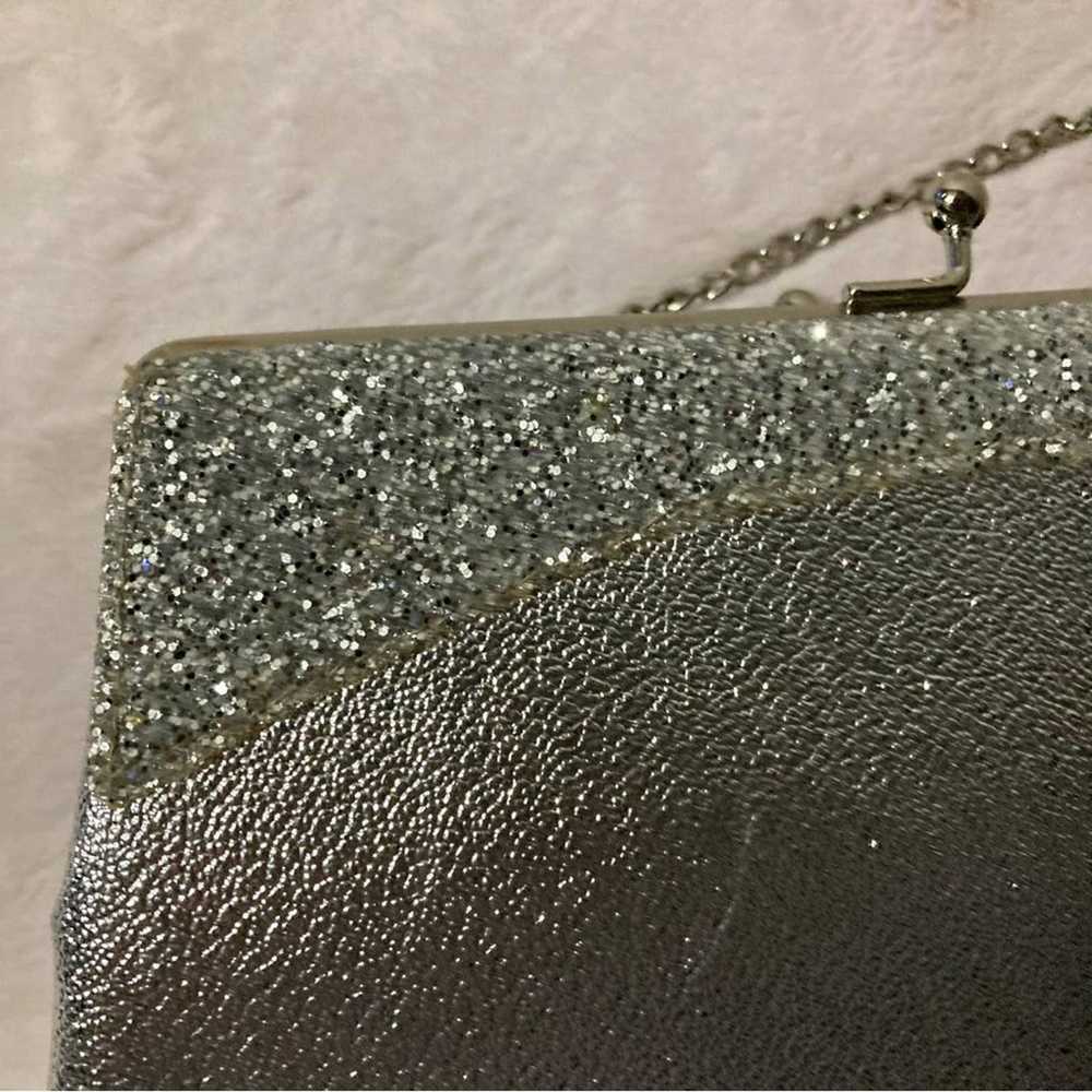 Vintage 60’s Silver Shimmer Evening Handbag Clutc… - image 4