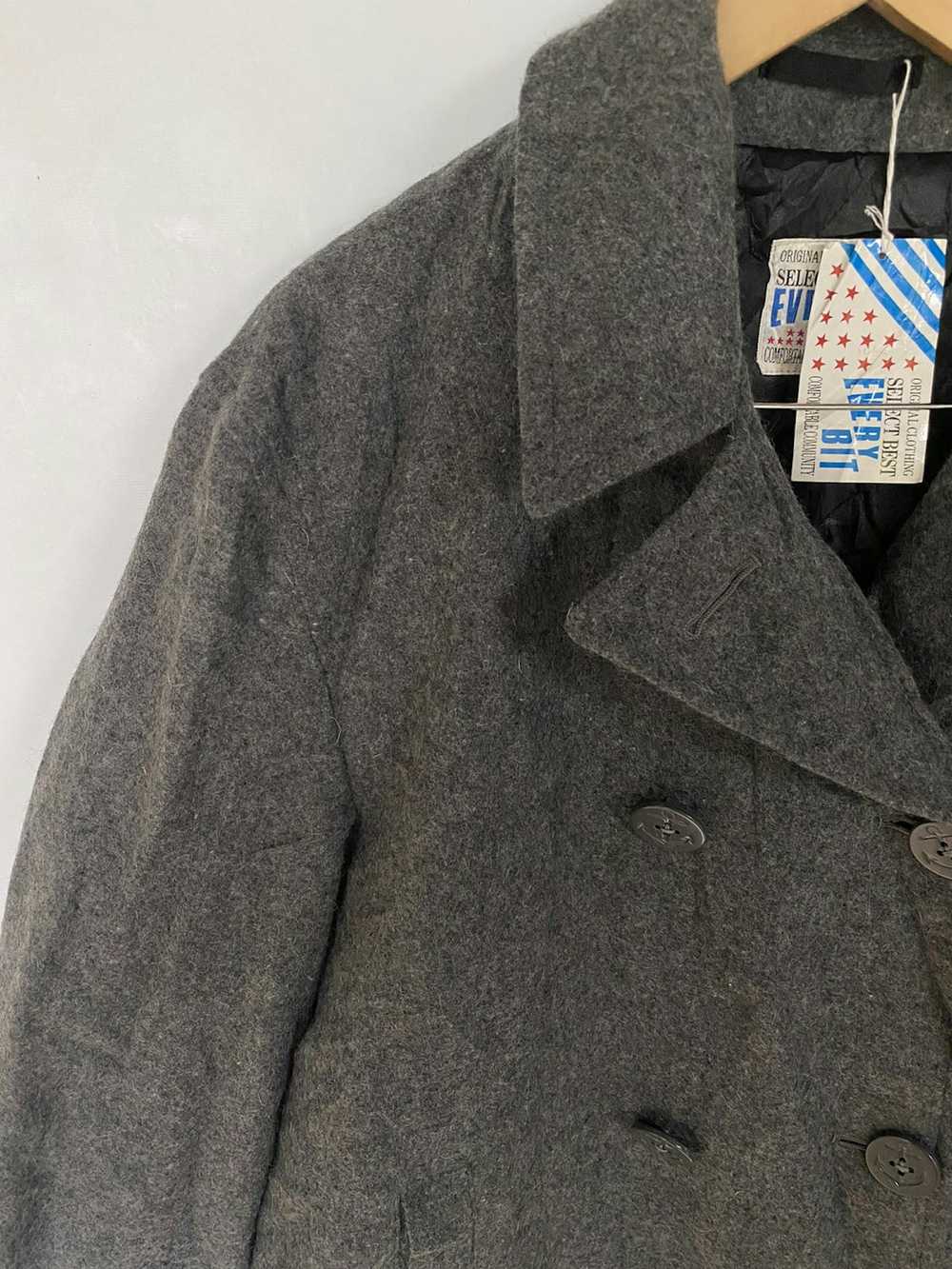 Japanese Brand Every Bit Wool Long Jacket Overcoa… - image 2