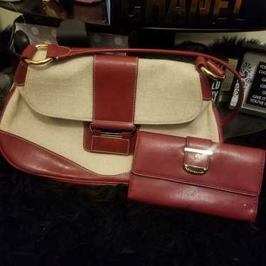 Etienne Aigner leather handbag and walle - image 1