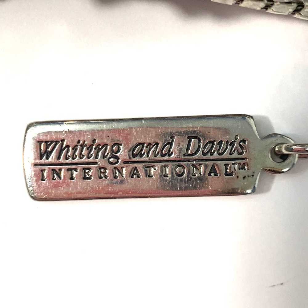 Vintage Whiting & Davis Silver-tone Metal Chainma… - image 5