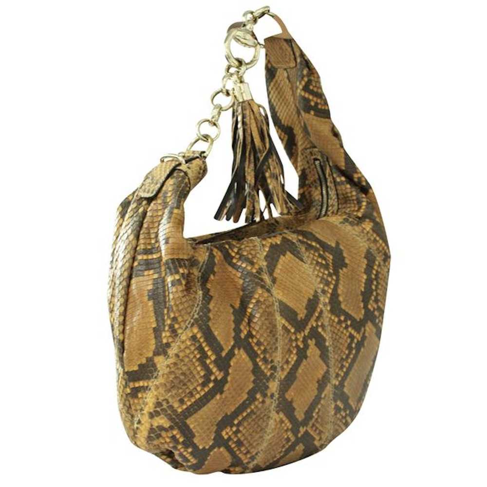 Gucci GUCCI Sienna Snakeskin Hobo Bag - image 2