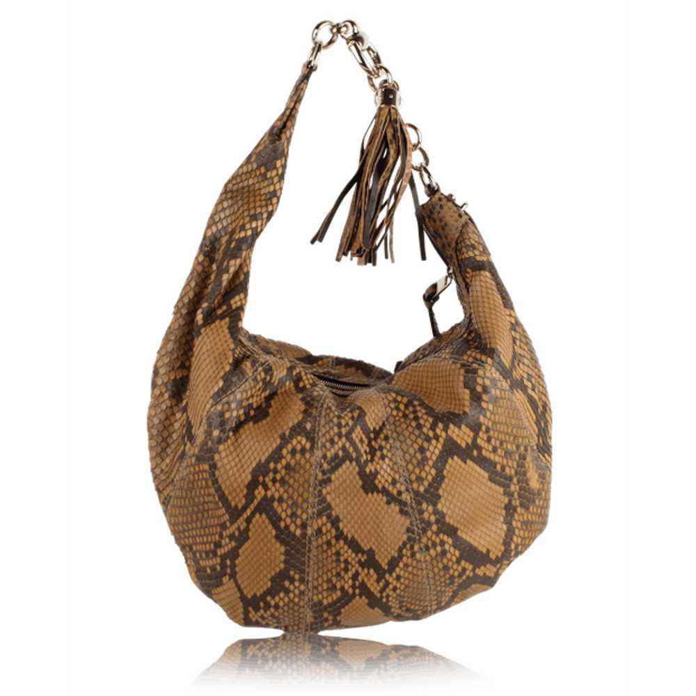 Gucci GUCCI Sienna Snakeskin Hobo Bag - image 3