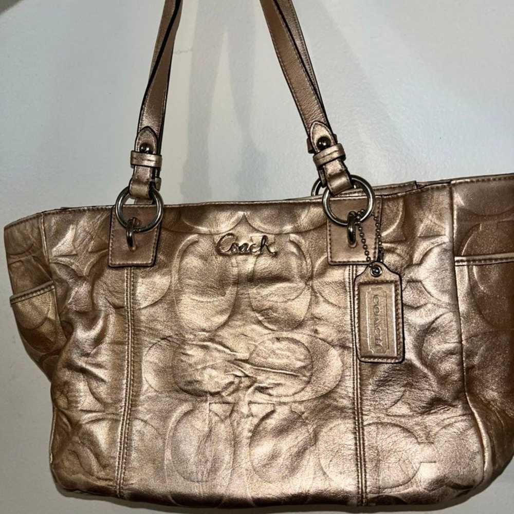 Coach gold Purse - image 11