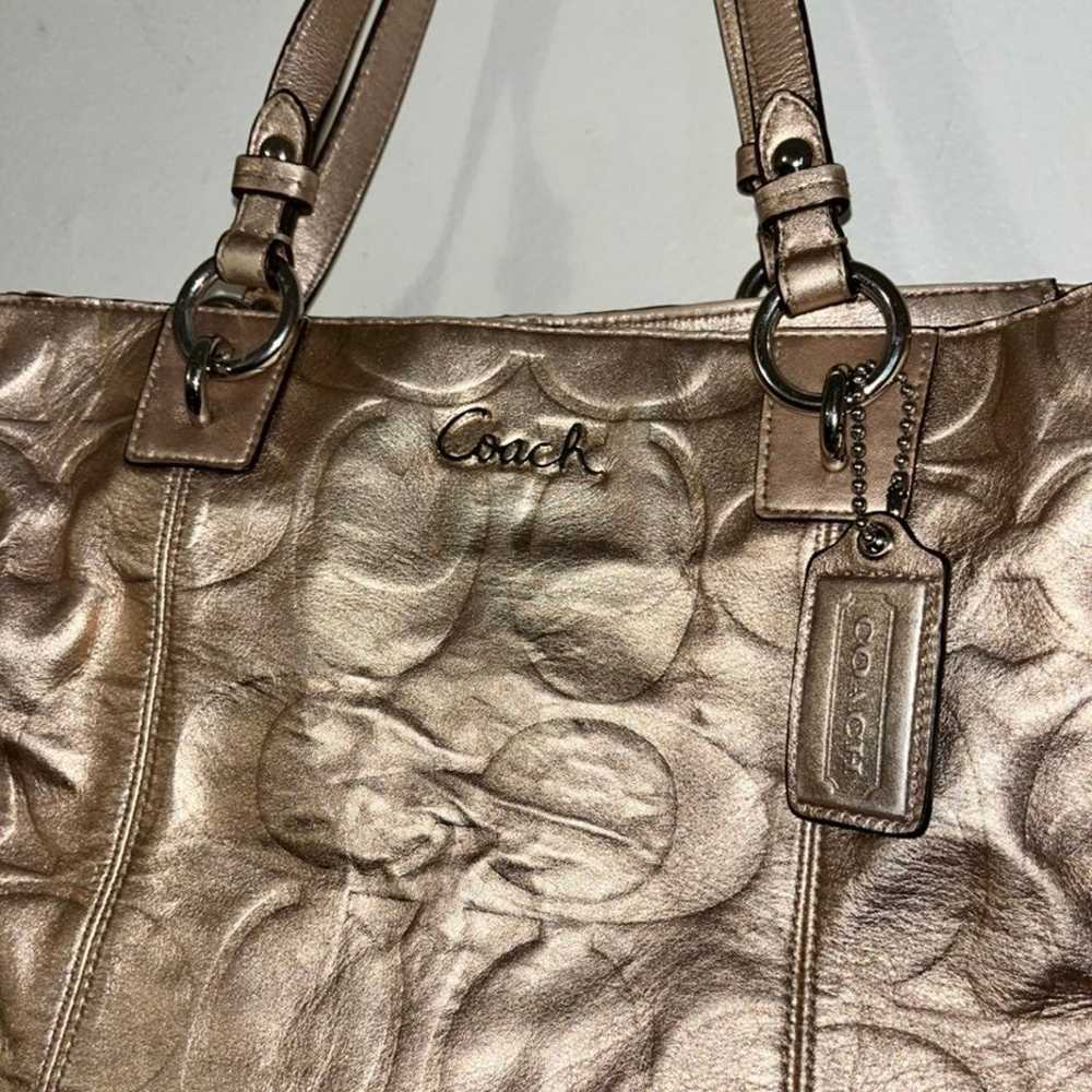 Coach gold Purse - image 9