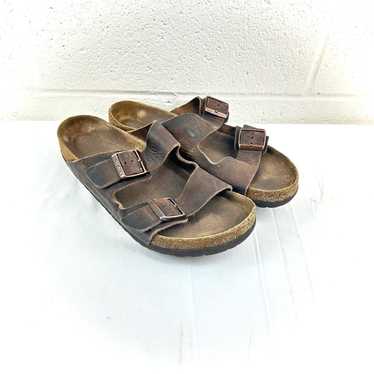 Birkenstock Birkenstock Arizona Brown Slip On Sli… - image 1