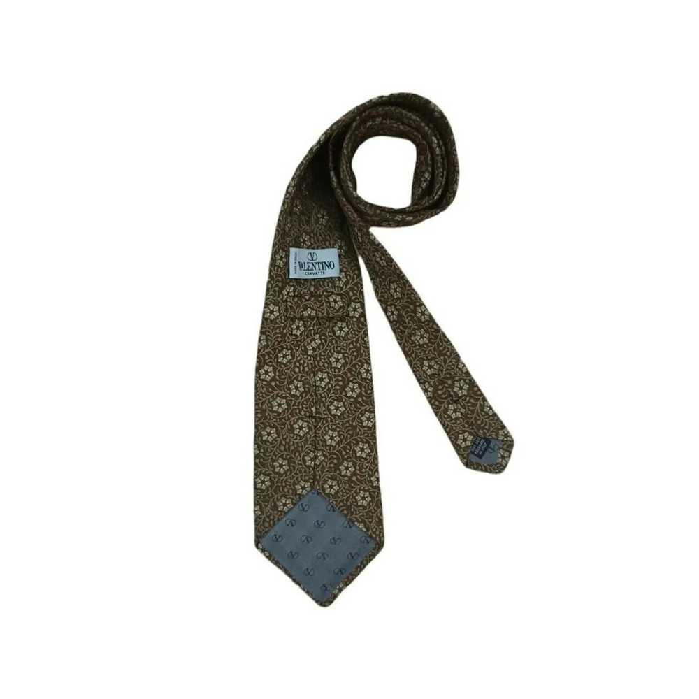 Valentino VALENTINO Floral Silk Tie ITALY 57"/ 4"… - image 3