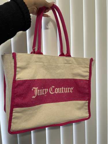 Juicy Couture Juicy Couture Pink and White Tote ba