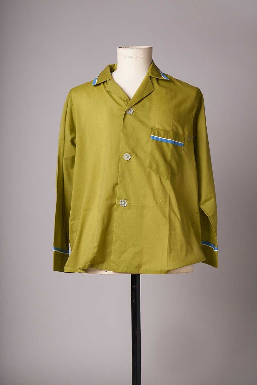 Vintage 1950's Men's Pajama Top Shirt - image 1
