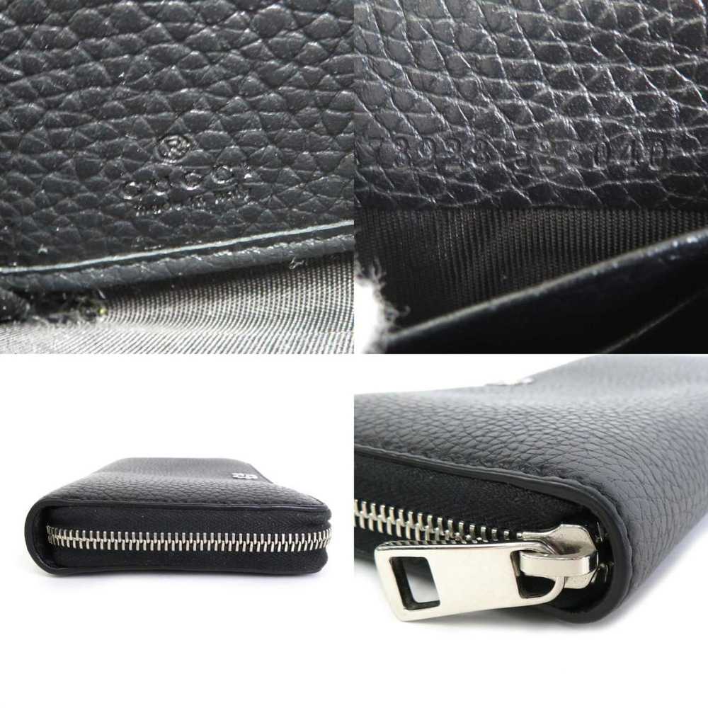 Gucci GUCCI Round Zipper Long Wallet Leather Blac… - image 5