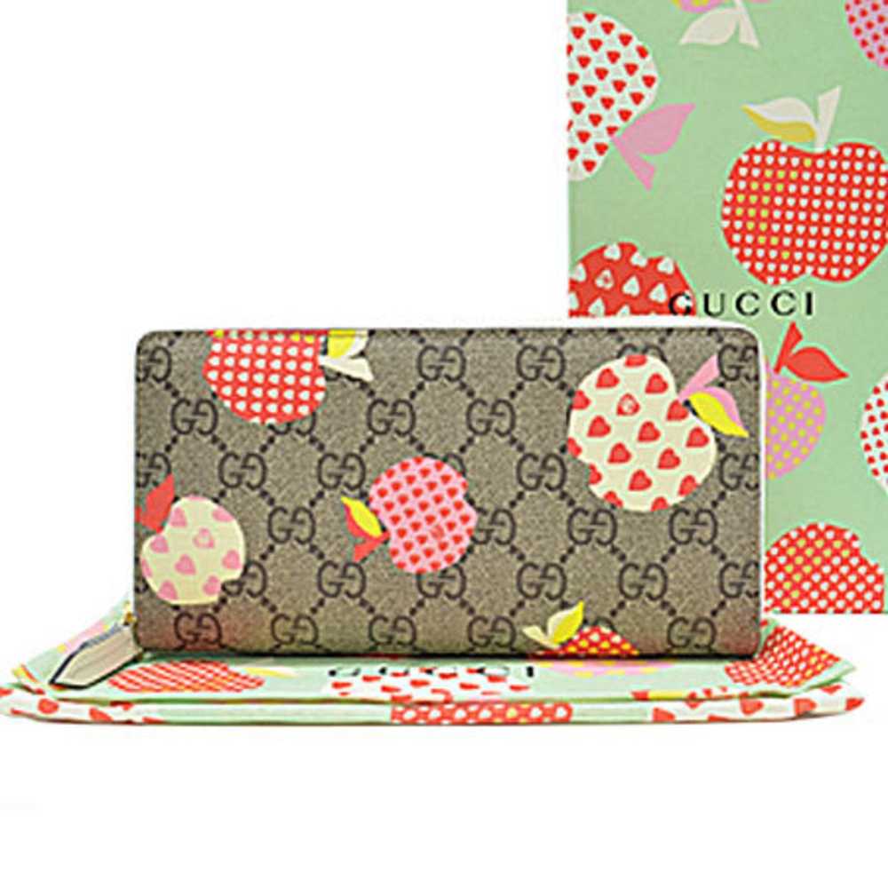 Gucci Gucci Round Zipper Long Wallet Le Pomme App… - image 1