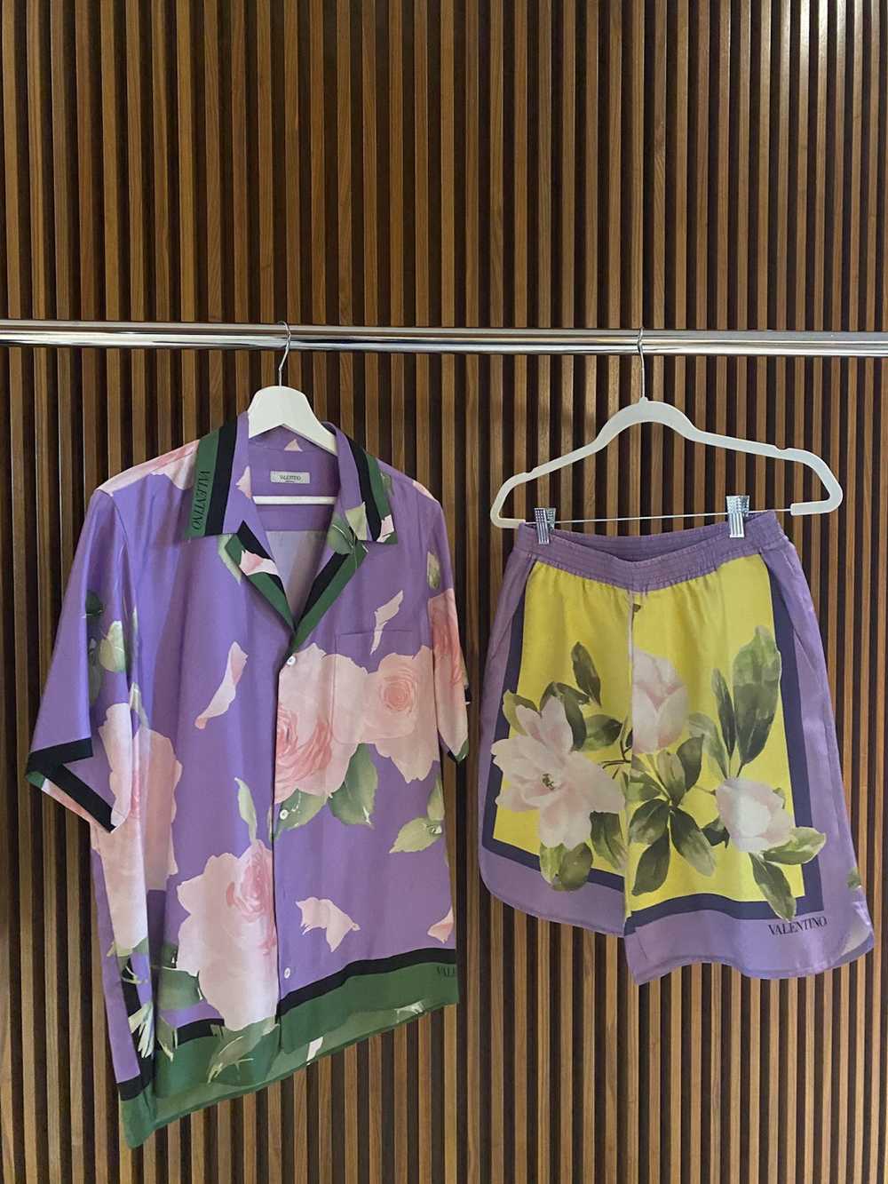 Valentino Silk Set Shirt and Short - image 1