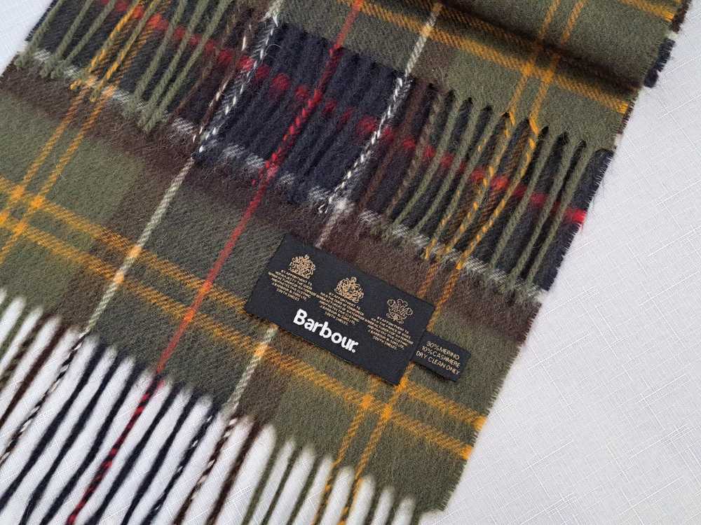 Barbour BARBOUR wool/cashmere tartan scarf. - image 5