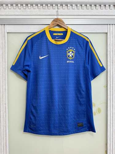 NIKE BRAZIL 2006 ANTHEM JACKET BLUE - Soccer Plus