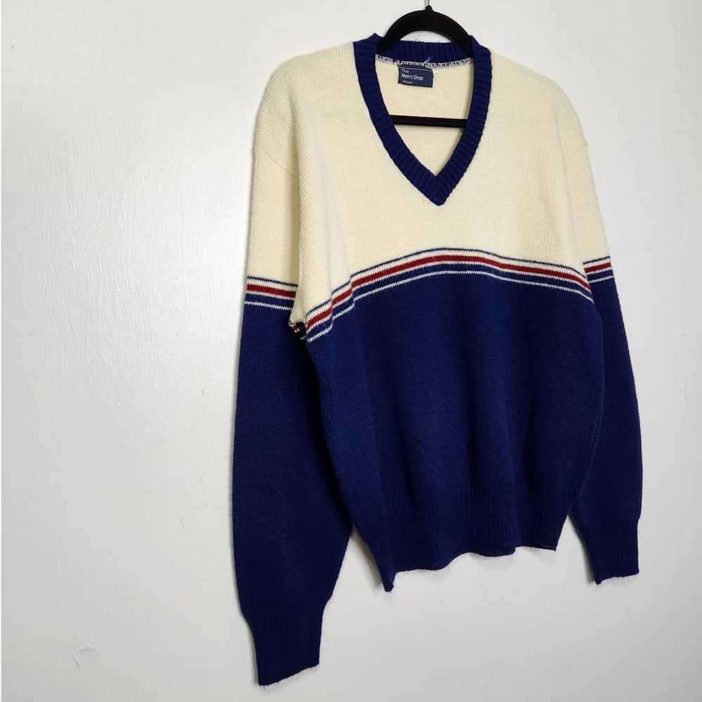 Vintage Vintage 70s 80s JcPenney Sweater Vneck VT… - image 3