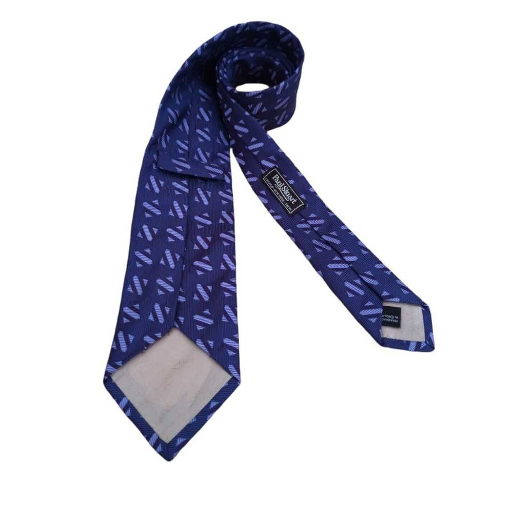 Paul Stuart PAUL STUART Geometric Silk Tie ENGLAN… - image 4