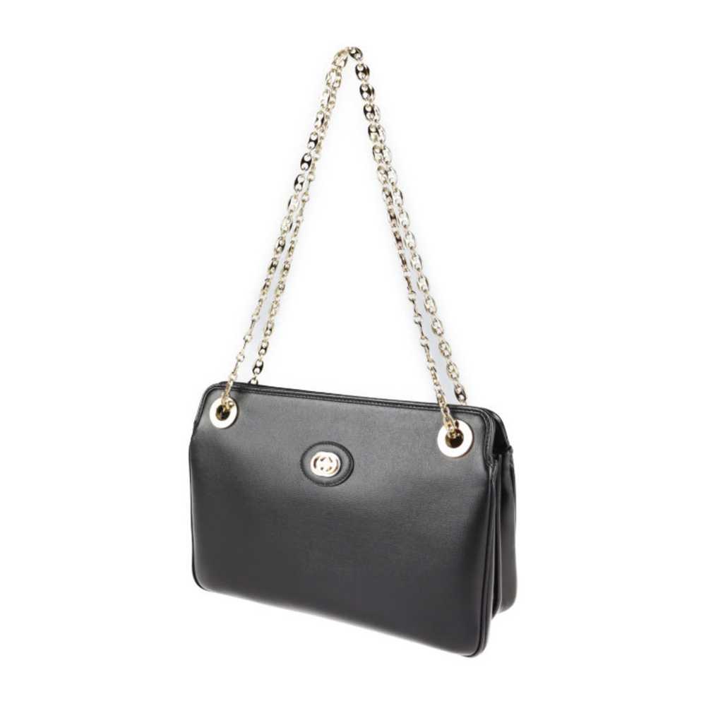 Gucci GUCCI Marina shoulder bag 576422 leather bl… - image 2